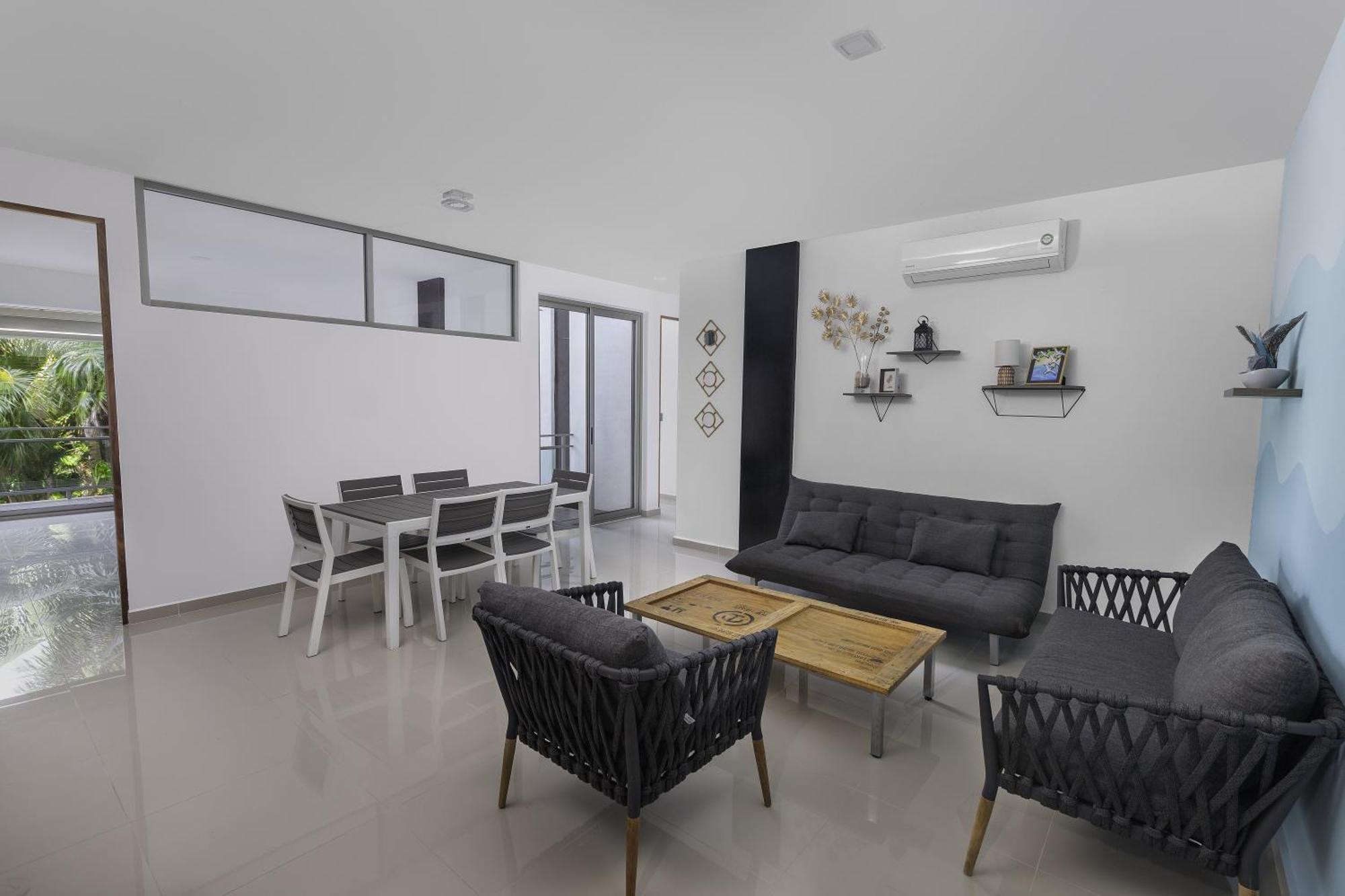 Angelina 28 Beachfront And Family Apartments - Modern And Relaxing Long Stays - 20 Min From Cancun Airport Puerto Morelos Εξωτερικό φωτογραφία