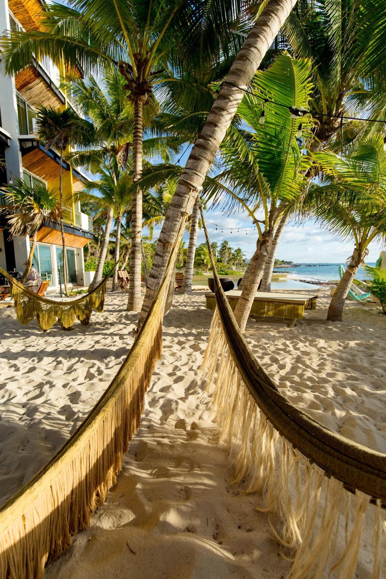 Angelina 28 Beachfront And Family Apartments - Modern And Relaxing Long Stays - 20 Min From Cancun Airport Puerto Morelos Εξωτερικό φωτογραφία