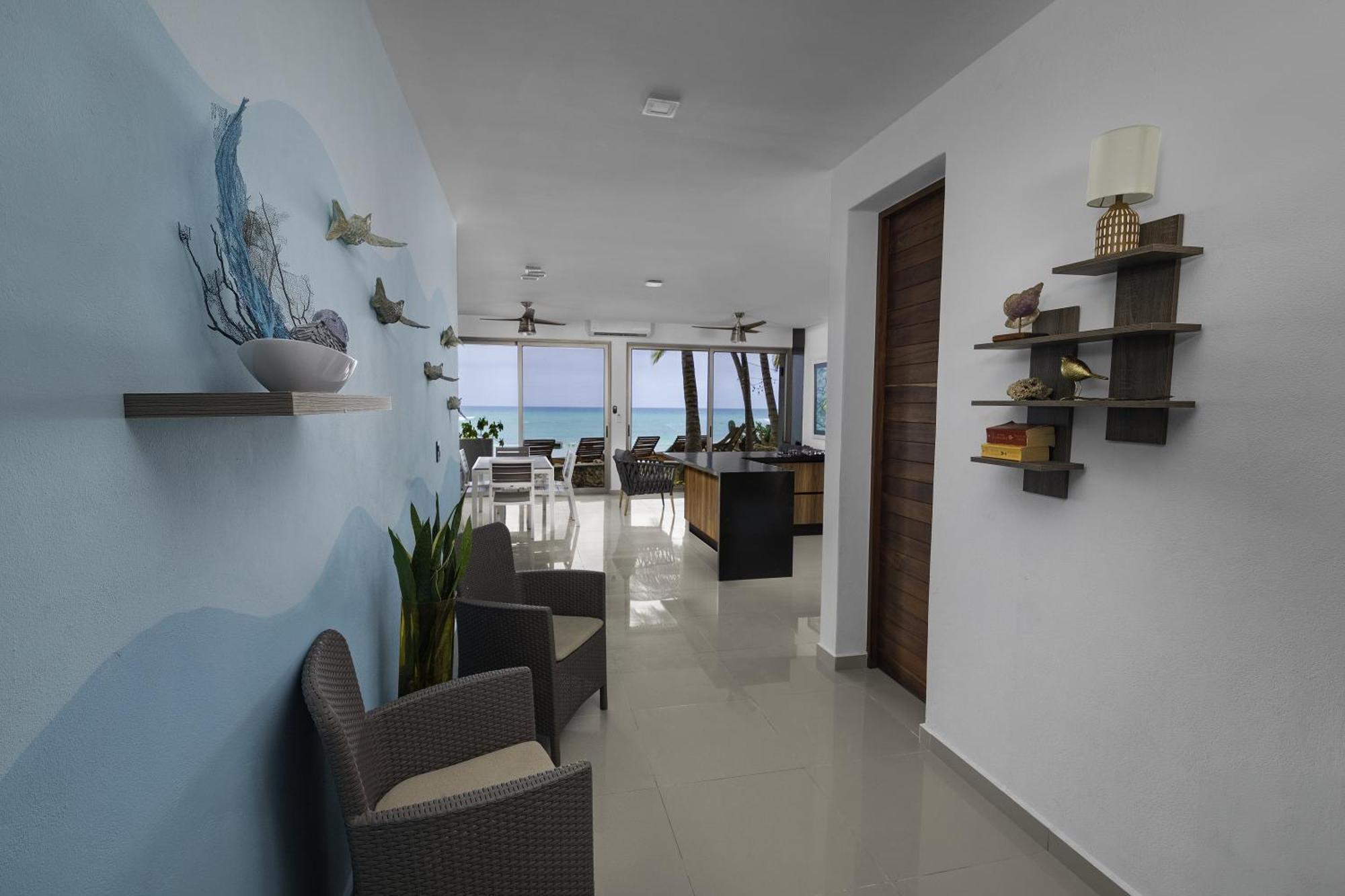 Angelina 28 Beachfront And Family Apartments - Modern And Relaxing Long Stays - 20 Min From Cancun Airport Puerto Morelos Εξωτερικό φωτογραφία