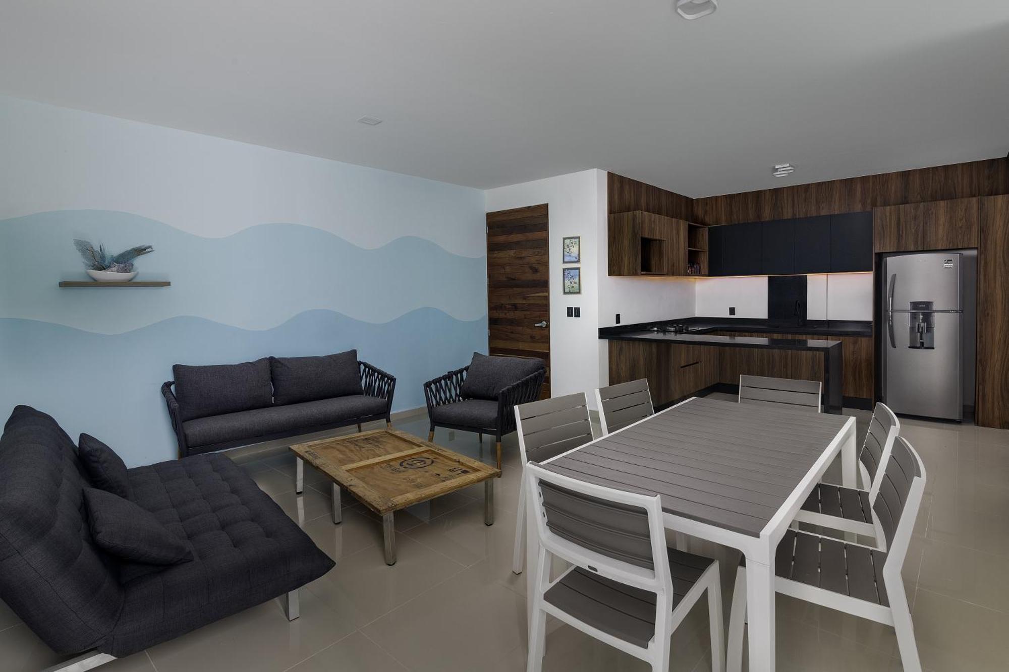Angelina 28 Beachfront And Family Apartments - Modern And Relaxing Long Stays - 20 Min From Cancun Airport Puerto Morelos Εξωτερικό φωτογραφία