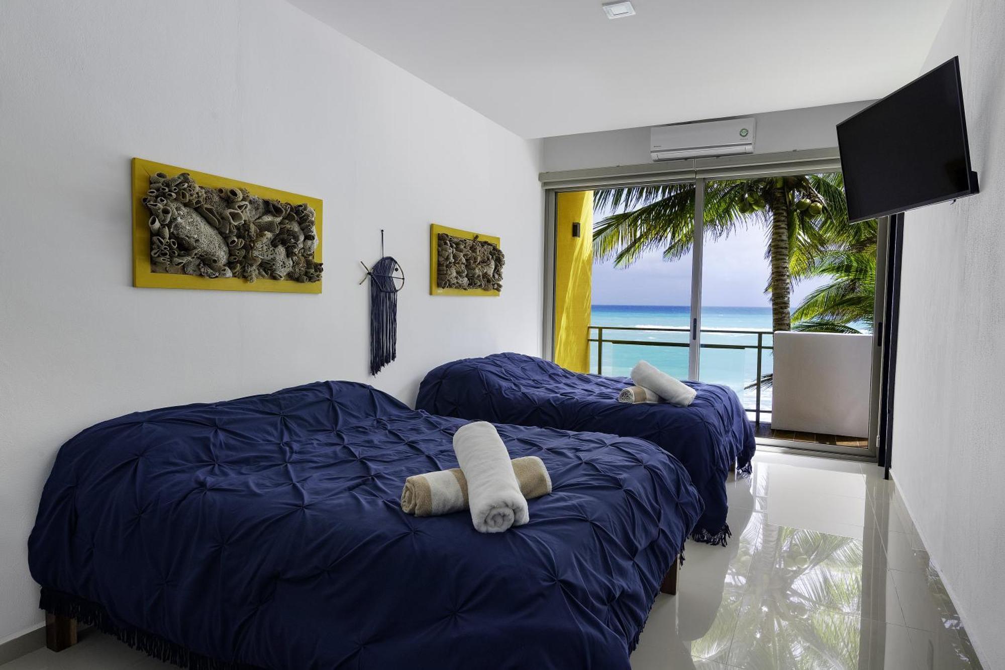 Angelina 28 Beachfront And Family Apartments - Modern And Relaxing Long Stays - 20 Min From Cancun Airport Puerto Morelos Εξωτερικό φωτογραφία